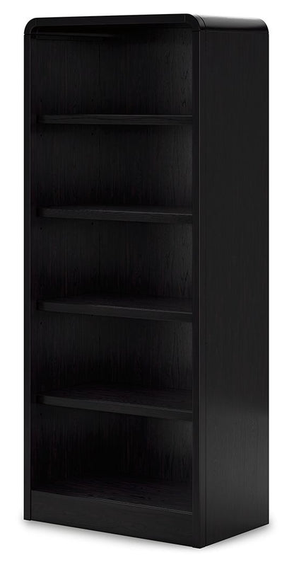 Rowanbeck - Black - Large Bookcase - Hornell Furniture Outlet
