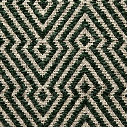 Abacy - Green / Ivory - Pouf - Hornell Furniture Outlet