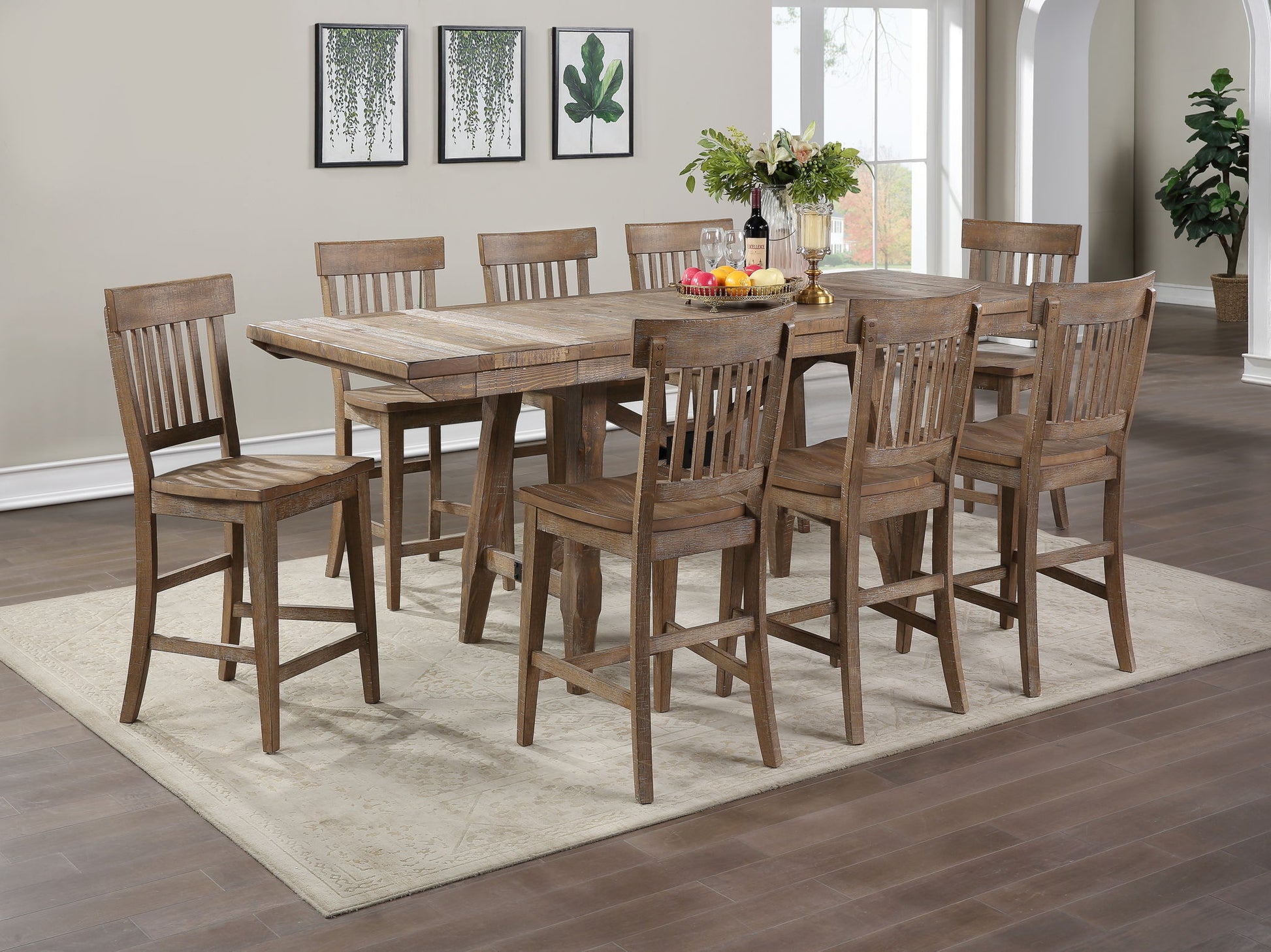 Riverdale - Counter Chair (Set of 2) - Dark Brown - Hornell Furniture Outlet