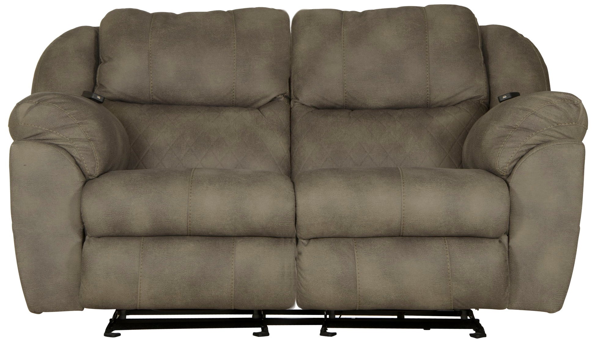 Flynn - Power Lay Flat Rocking Loveseat With Power Adjustable Headrest & Lumbar And Dual Heat & Massage - Fig - Hornell Furniture Outlet