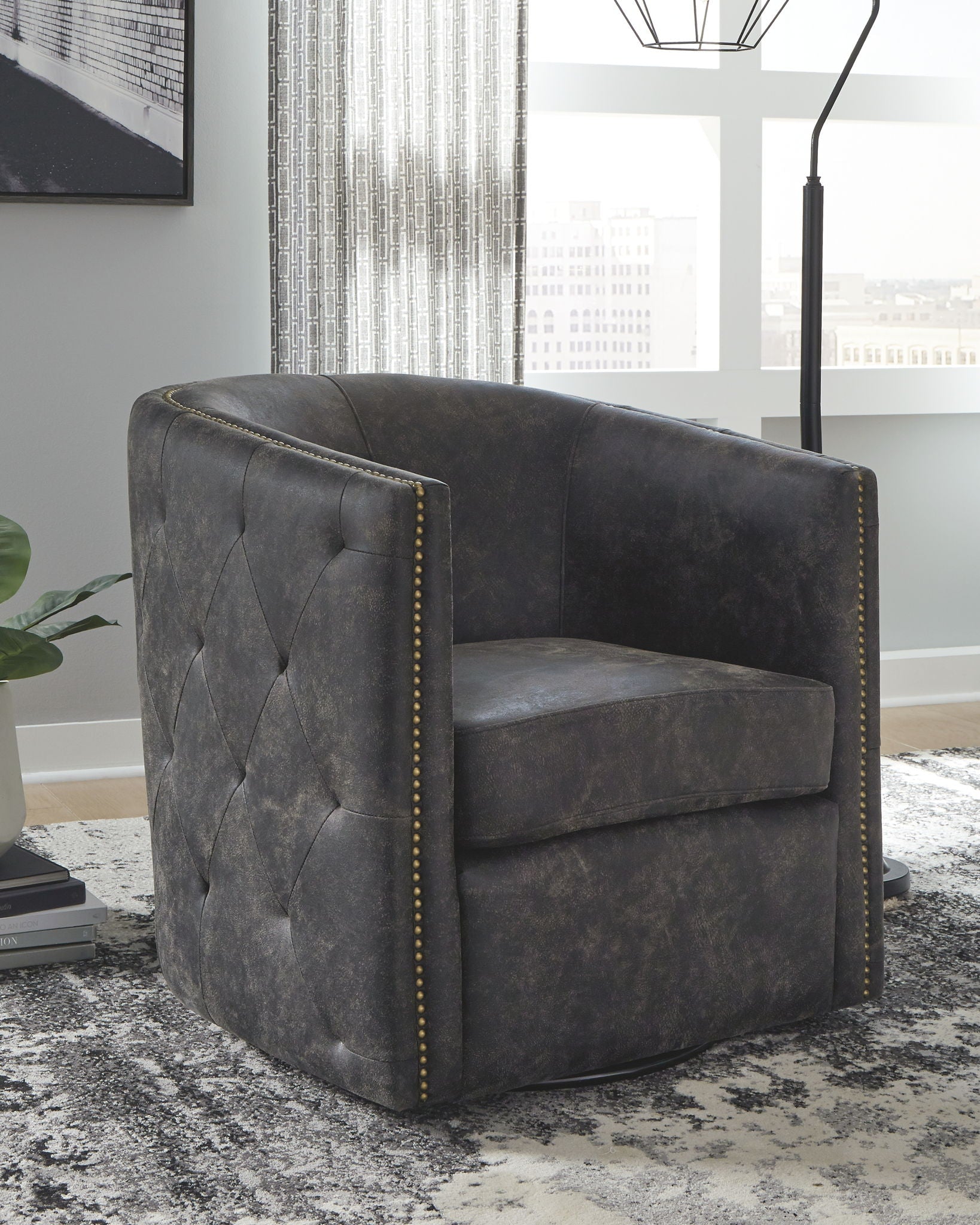 Brentlow - Swivel Accent Chair - Hornell Furniture Outlet