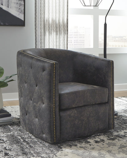 Brentlow - Swivel Accent Chair - Hornell Furniture Outlet