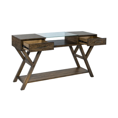 Lennox - Drawer Sofa Table - Dark Brown - Hornell Furniture Outlet