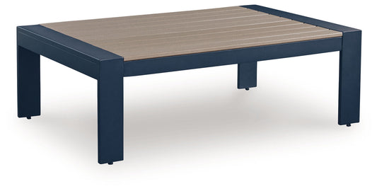East Beach - Blue - Rectangular Cocktail Table - Hornell Furniture Outlet