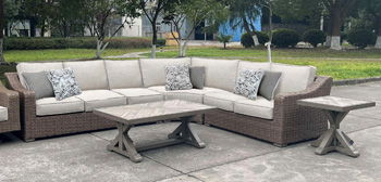 Laguna Heights - Beige - Rectangular Cocktail Table - Hornell Furniture Outlet