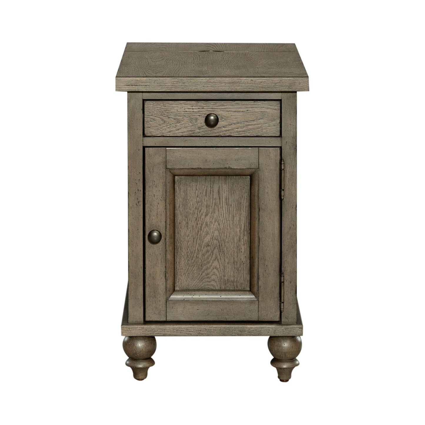 Americana Farmhouse - Chair Side Table - Light Brown - Hornell Furniture Outlet