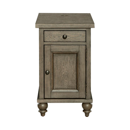 Americana Farmhouse - Chair Side Table - Light Brown - Hornell Furniture Outlet