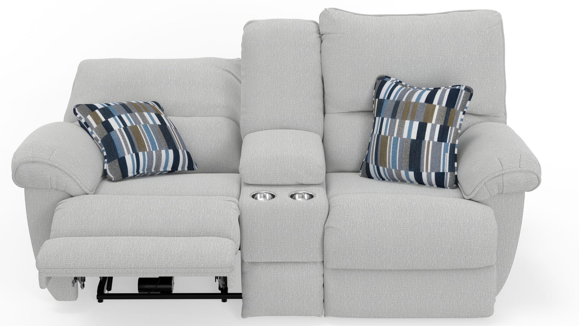 Lenny - Power Lay Flat Reclining Console Loveseat - Hornell Furniture Outlet