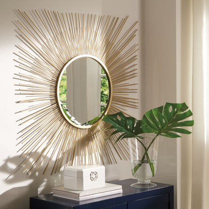 Elspeth - Accent Mirror - Gold Finish - Hornell Furniture Outlet