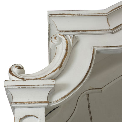 Magnolia Manor - Arched Entertainment Hutch - White - Hornell Furniture Outlet
