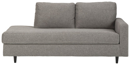 Lyman - Graphite - RAF Corner Chaise - Hornell Furniture Outlet