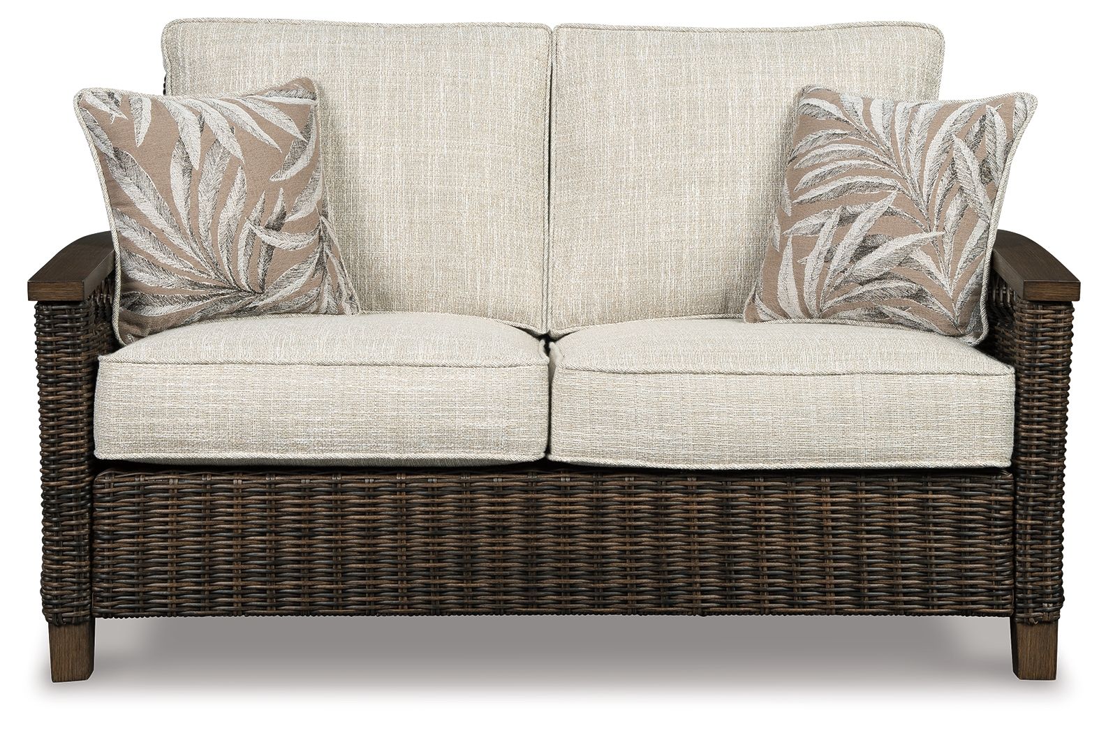 Paradise Trail - Medium Brown - Loveseat w/Cushion - Hornell Furniture Outlet
