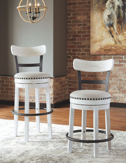 Valebeck - Full Back Swivel Stool - Hornell Furniture Outlet