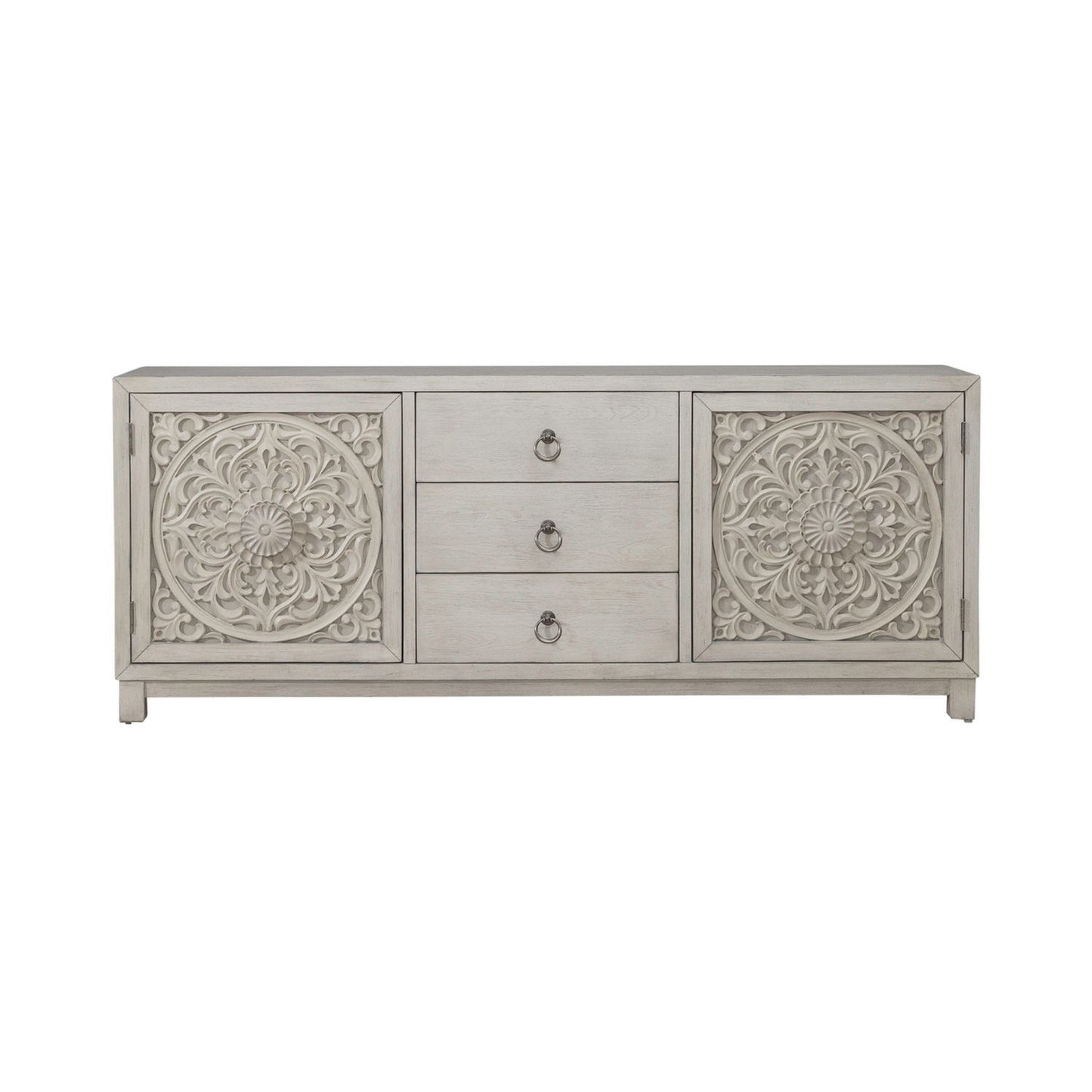 Sundance - 2 Door 3 Drawer Accent Cabinet - White - Hornell Furniture Outlet
