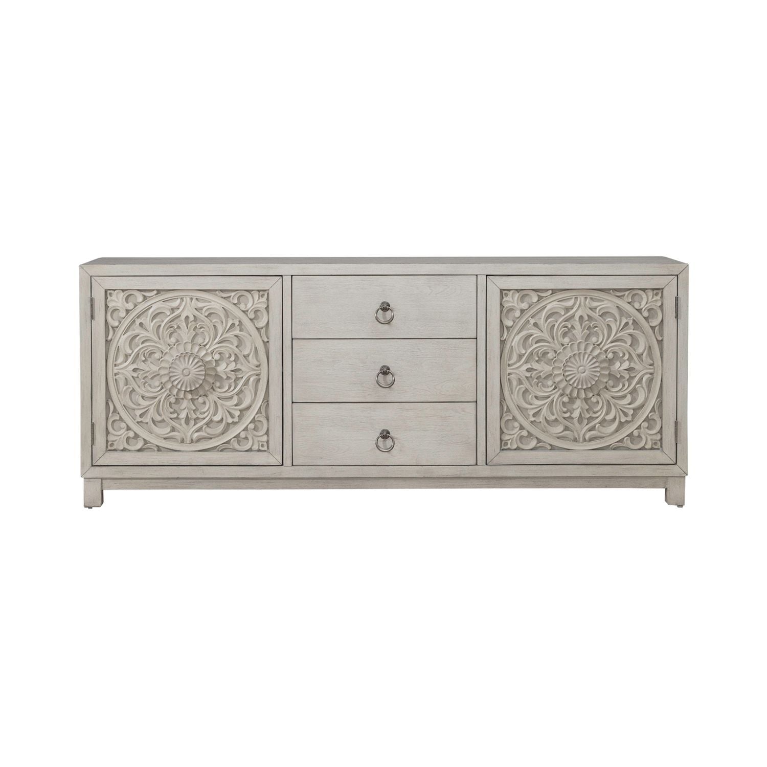 Sundance - 2 Door 3 Drawer Accent Cabinet - White - Hornell Furniture Outlet