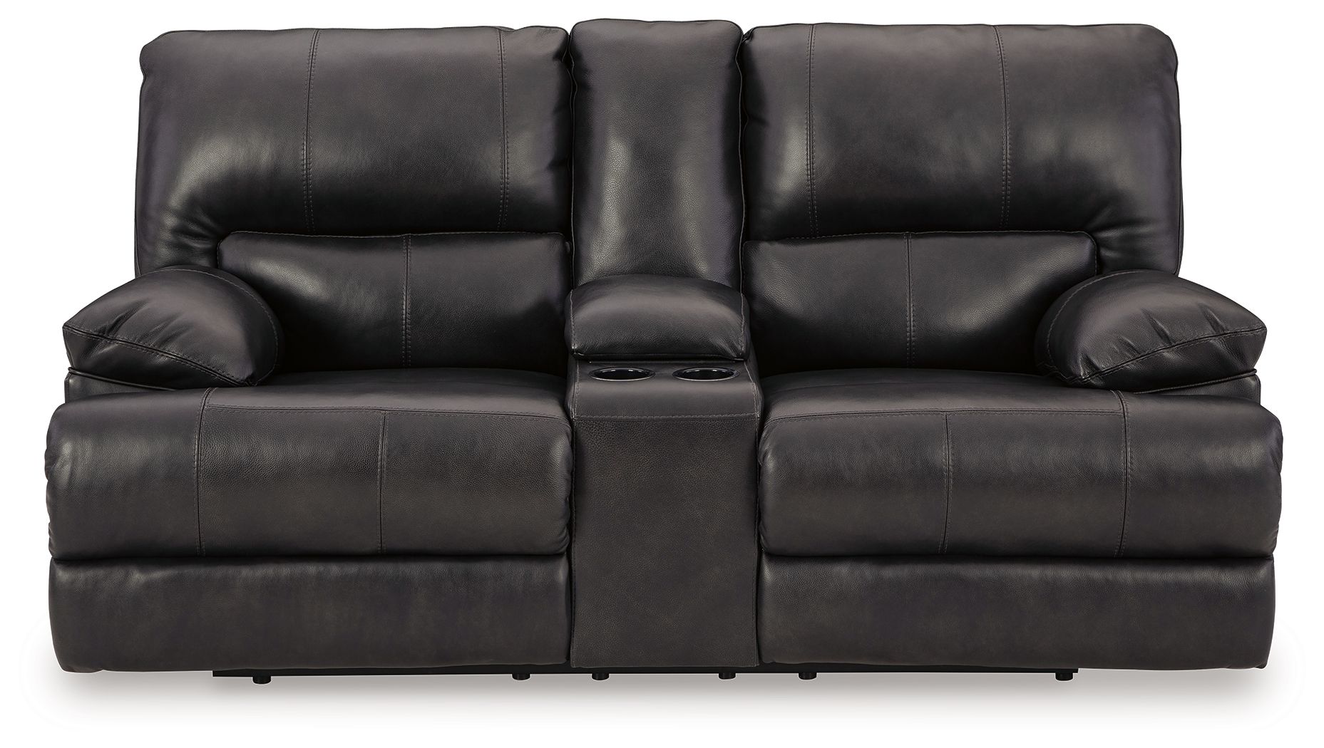 Mountainous - Eclipse - Power Reclining Loveseat With Console /Adj Headrest - Hornell Furniture Outlet