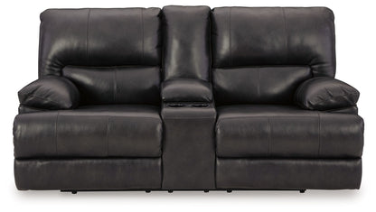Mountainous - Eclipse - Power Reclining Loveseat With Console /Adj Headrest - Hornell Furniture Outlet