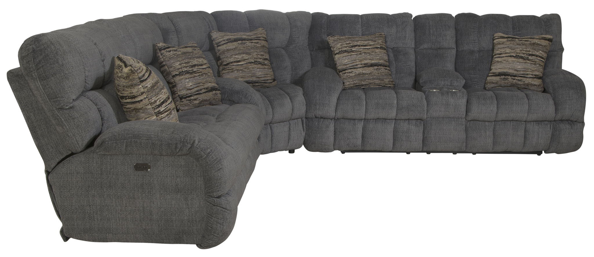 Ashland - Reclining Sectional With 4 Lay Flat Reclining Seats - Hornell Furniture Outlet