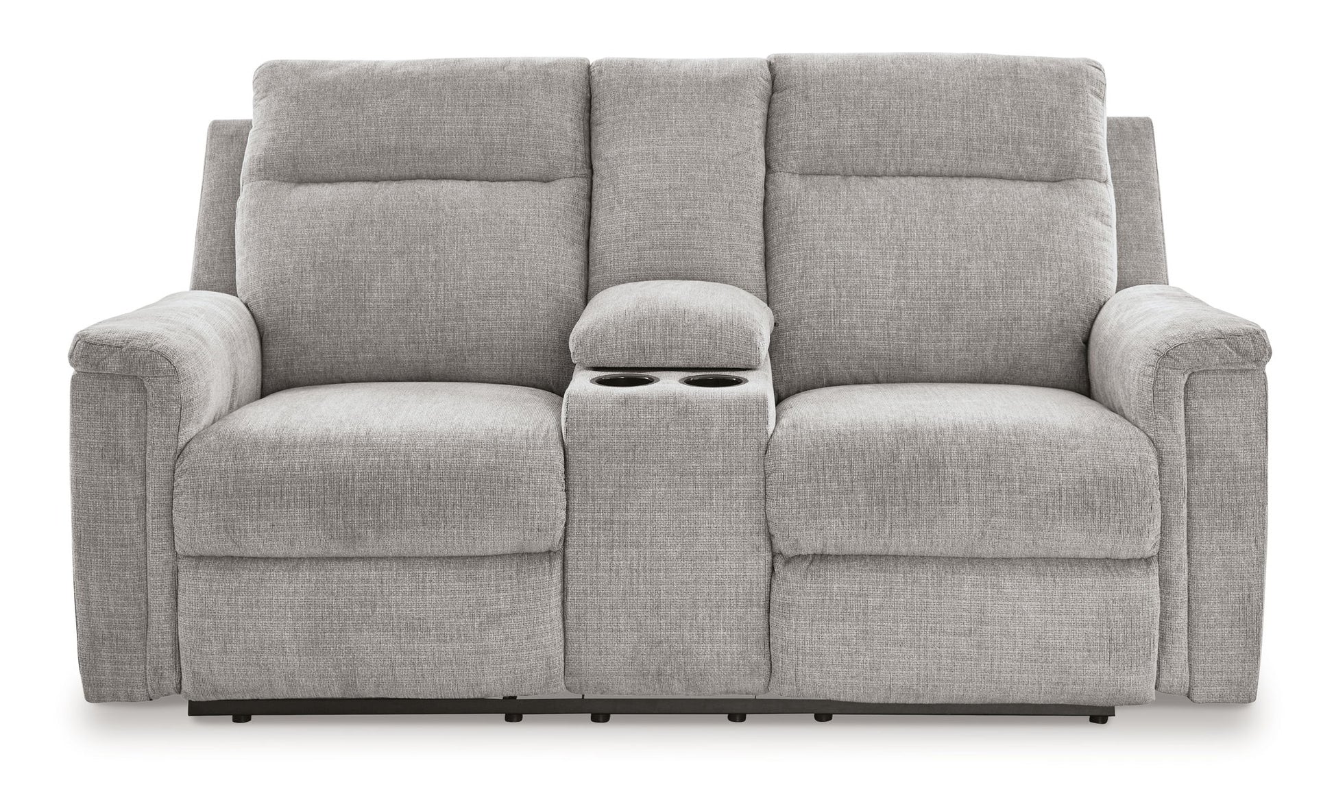 Barnsana - Dbl Power Reclining Loveseat With Console - Hornell Furniture Outlet