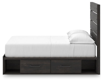Hollivern - Panel Bed With Storage - Hornell Furniture Outlet