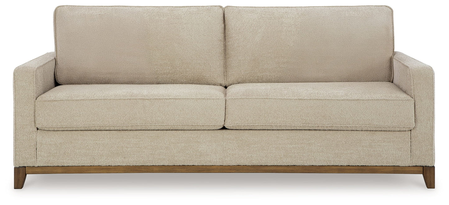 Arendale - Desert - Sofa With Dark Cushions - Hornell Furniture Outlet