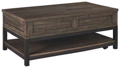Johurst - Grayish Brown - LIFT TOP COCKTAIL TABLE - Hornell Furniture Outlet