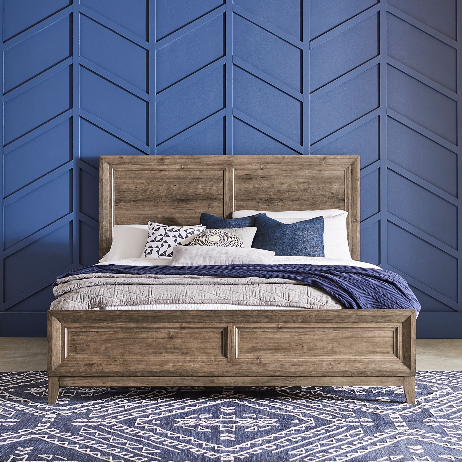 Ridgecrest - Panel Bed, Dresser & Mirror - Hornell Furniture Outlet