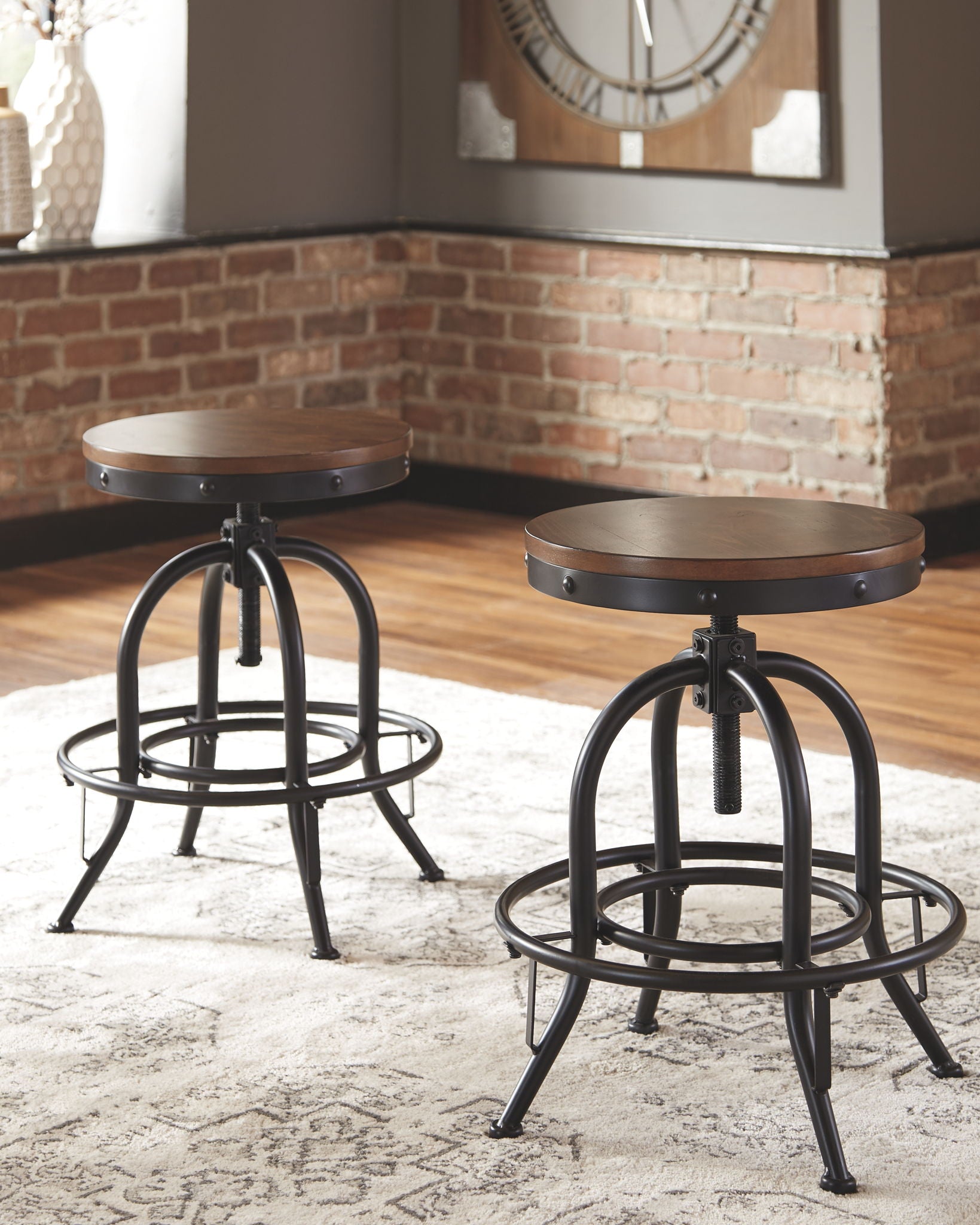 Valebeck - Swivel Barstool (Set of 2) - Hornell Furniture Outlet