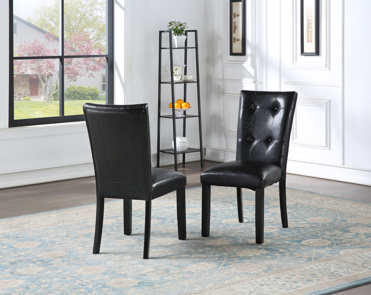 Sterling - Parsons Chair (Set of 2) - Black - Hornell Furniture Outlet