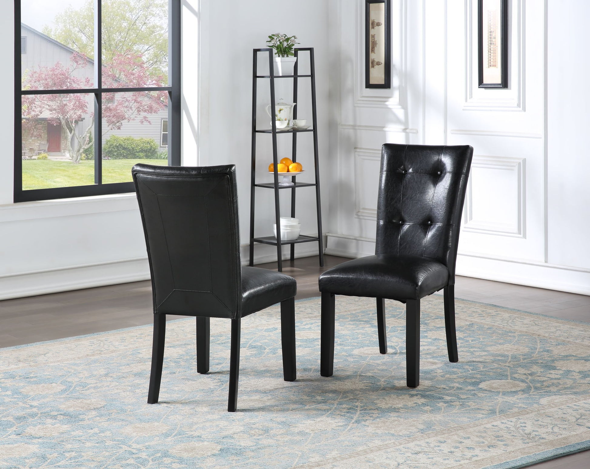 Sterling - Parsons Chair (Set of 2) - Black - Hornell Furniture Outlet