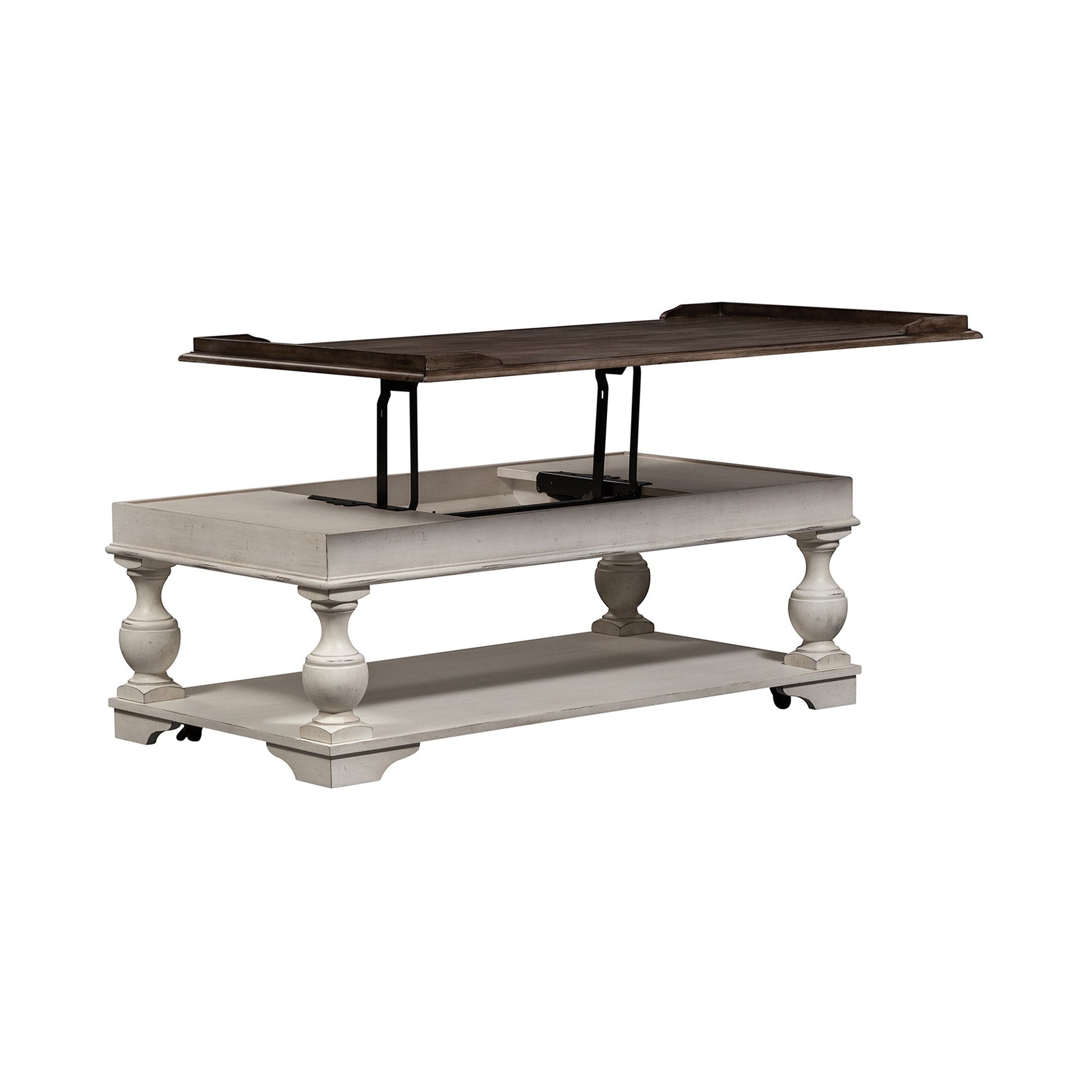 Abbey Road - Lift Top Cocktail Table - White - Hornell Furniture Outlet