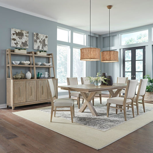 Brentwood - Double Pedestal Table Set - Hornell Furniture Outlet