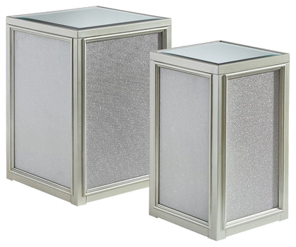 Traleena - Silver Finish - Nesting End Tables (Set of 2) - Hornell Furniture Outlet