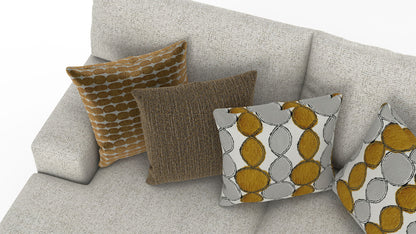 Tori - Sectional With Comfort Coil Seating And Accent Pillows Included - Hornell Furniture Outlet