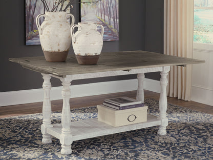 Havalance - Flip Top Sofa Table - Gray / White - Hornell Furniture Outlet