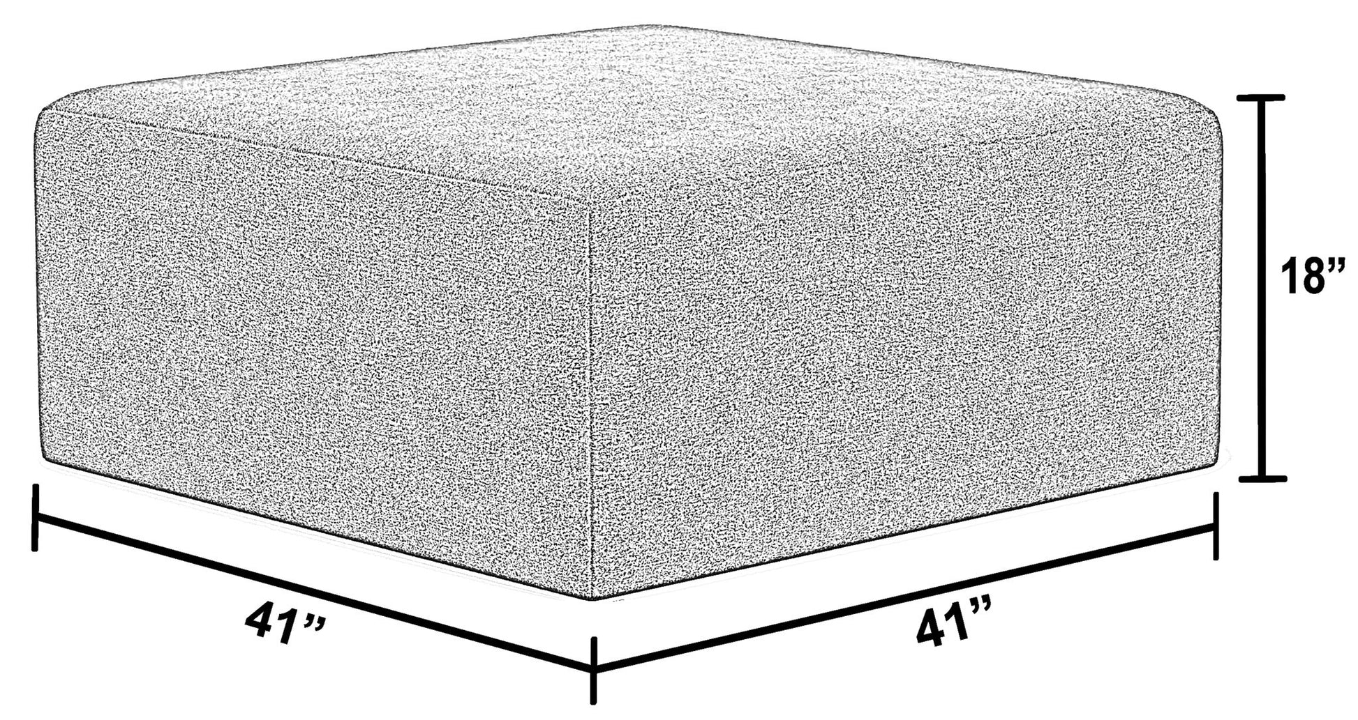 Eagan - Cocktail Ottoman - Hornell Furniture Outlet