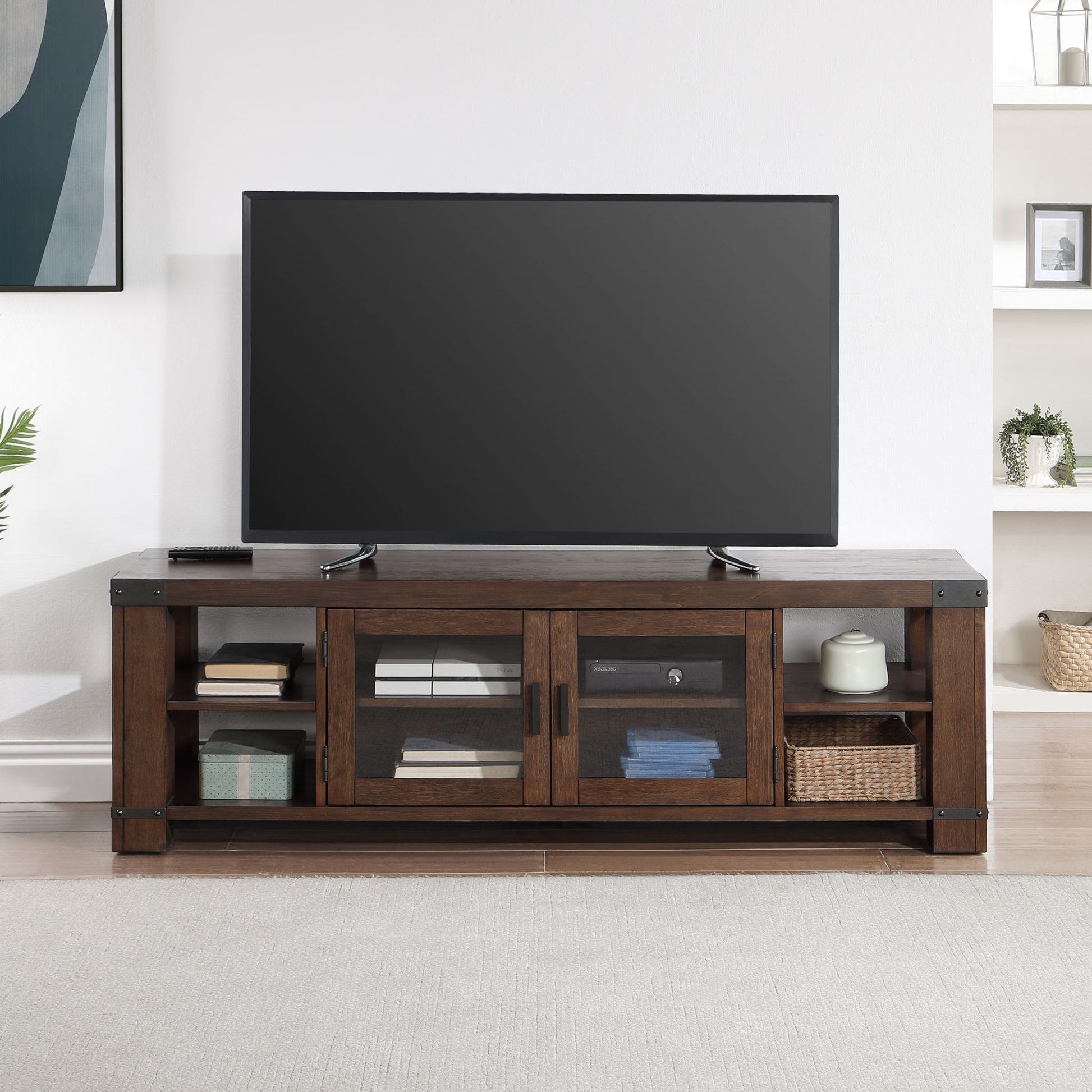 Arusha - TV Stand - Brown - Hornell Furniture Outlet
