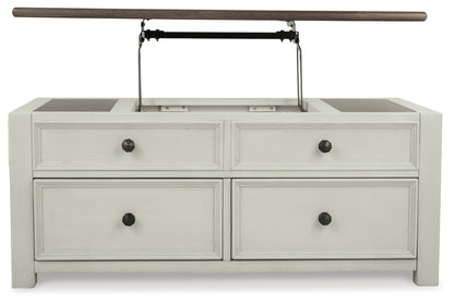 Bolanburg - White / Brown / Beige - Lift Top Cocktail Table - Hornell Furniture Outlet