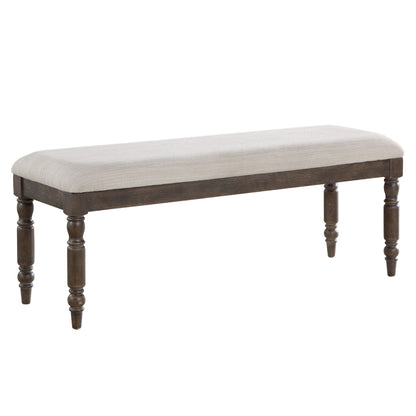 Hutchins - Dining Bench - Dark Brown - Hornell Furniture Outlet