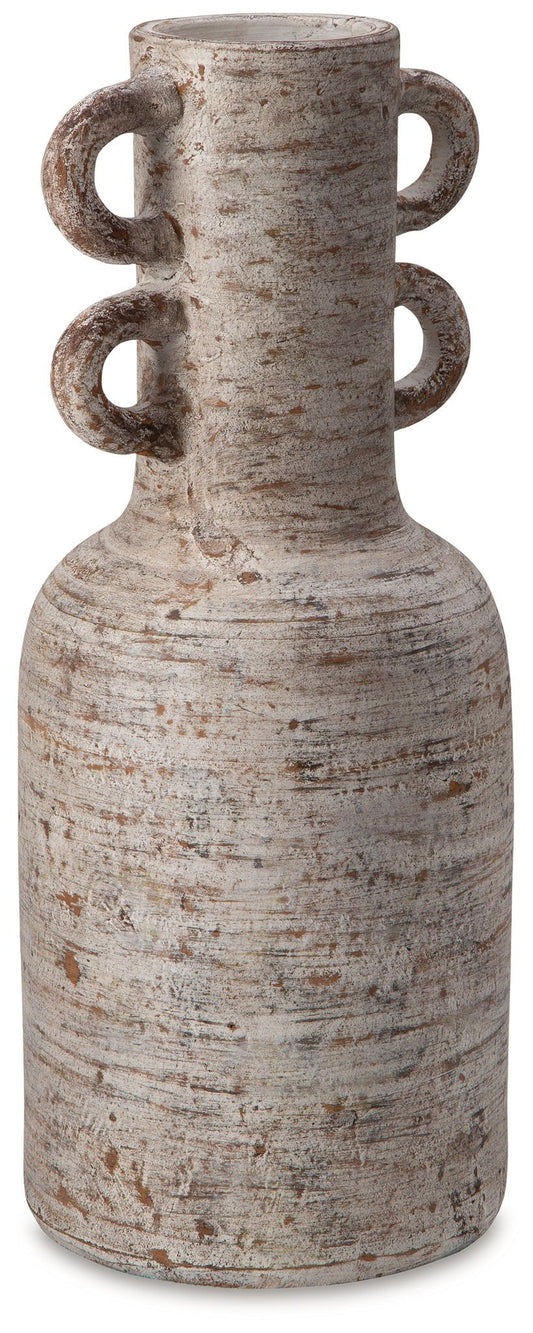 Wellbridge - Distressed White - Vase - Hornell Furniture Outlet