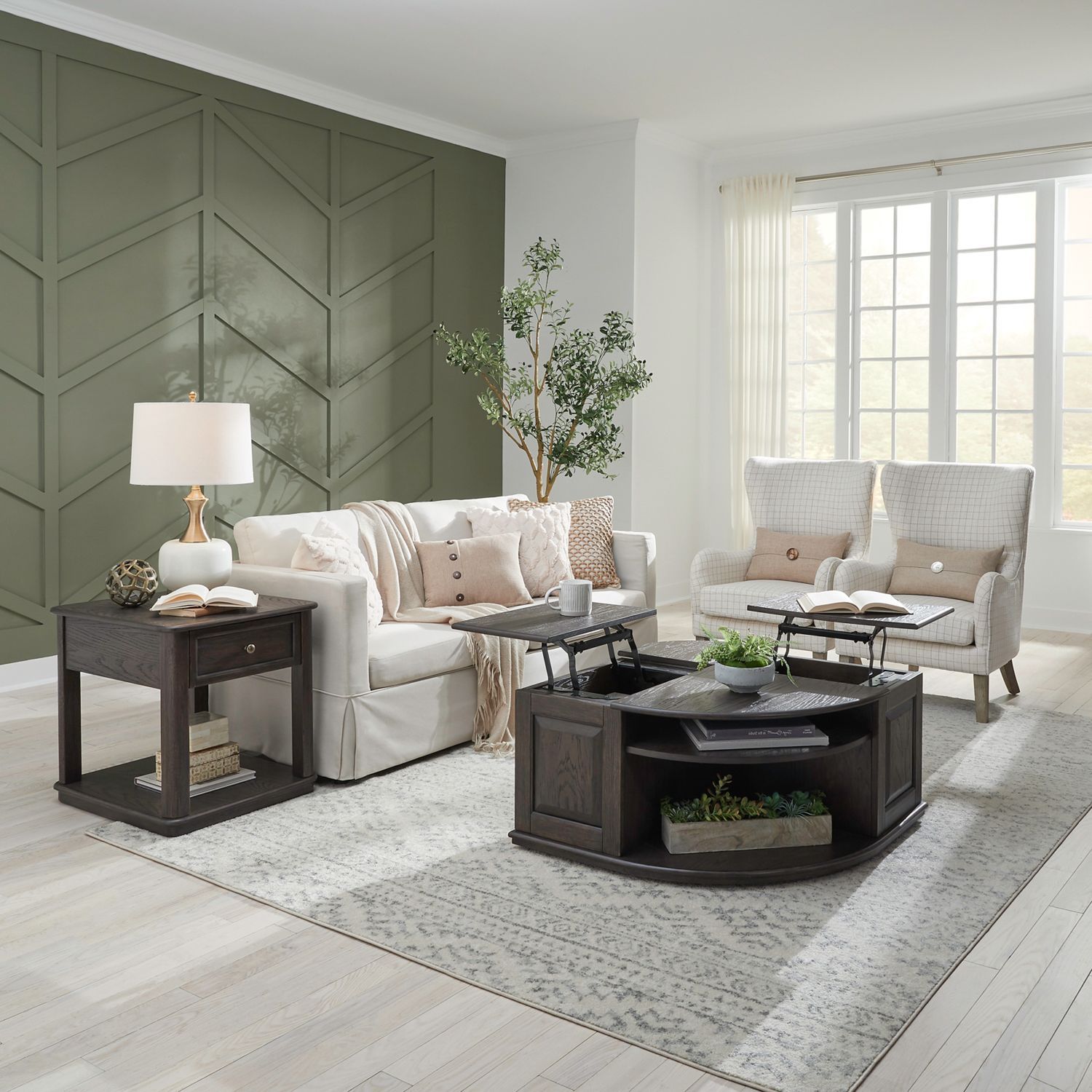 Wallace - 3 Piece Set - Brown - Hornell Furniture Outlet