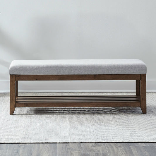 Shaker Lakes - Upholstered Dining Bench - Harvest Brown - Hornell Furniture Outlet