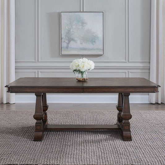 Provence Park - Trestle Table - Brown - Hornell Furniture Outlet