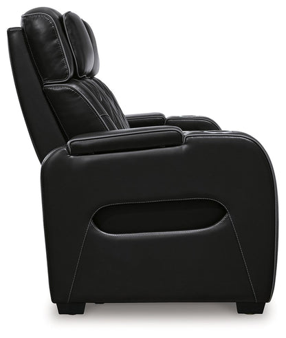 Boyington - Black - 2 Pc. - Power Reclining Sofa And Loveseat - Hornell Furniture Outlet