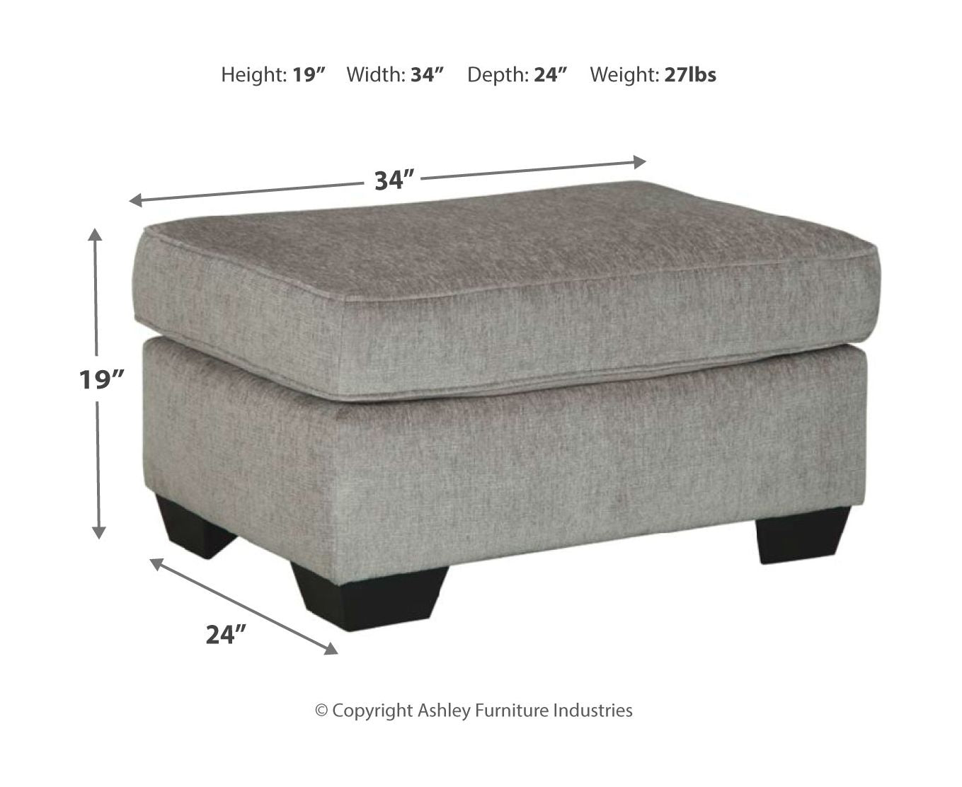 Altari - Chair With Ottoman - Hornell Furniture Outlet