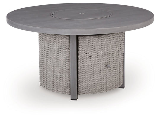 Half Moon Beach - Round Fire Pit Table - Gray - Hornell Furniture Outlet