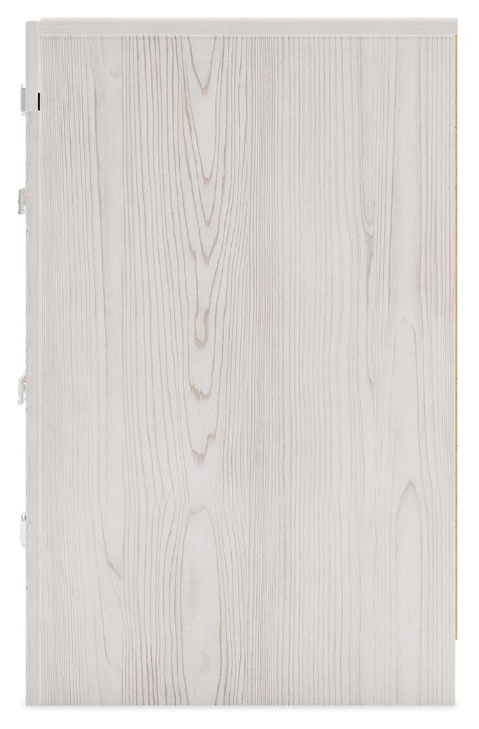 Altyra - White - Two Drawer Night Stand - Hornell Furniture Outlet