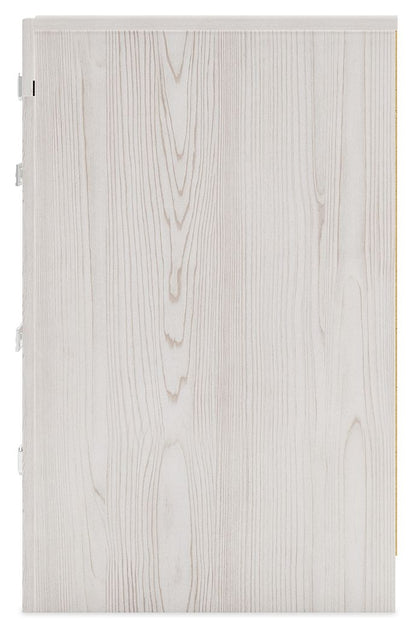 Altyra - White - Two Drawer Night Stand - Hornell Furniture Outlet