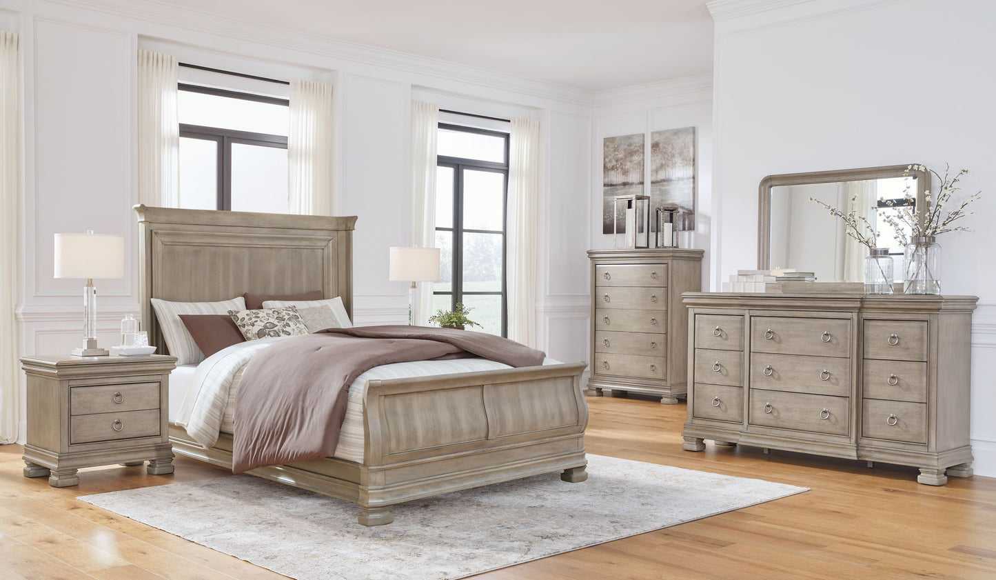 Lexorne - Sleigh Bedroom Set - Hornell Furniture Outlet