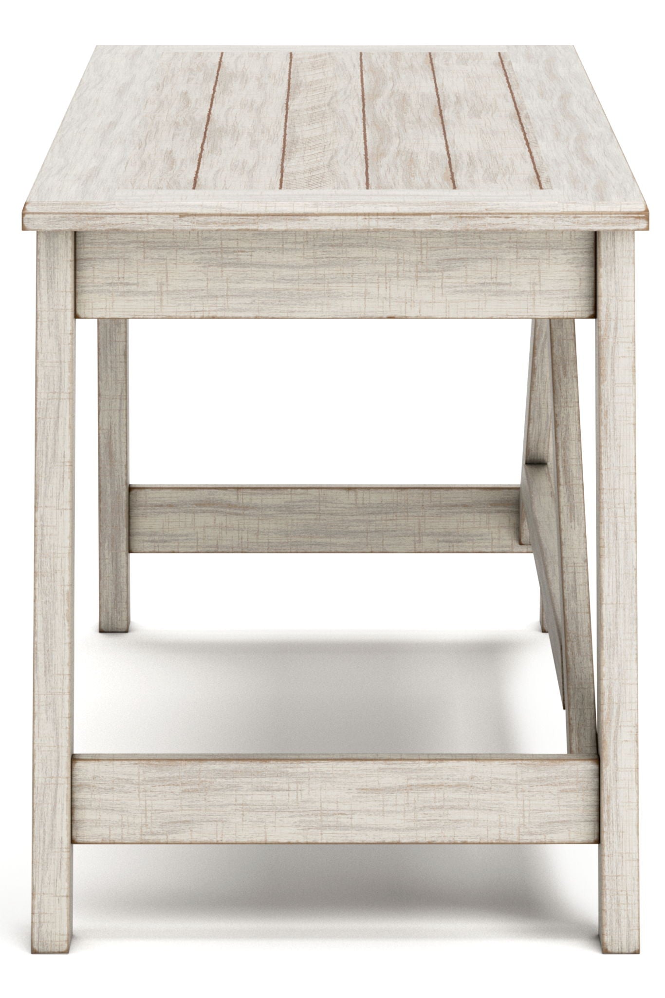 Carynhurst - Whitewash - Home Office Large Leg Desk - Hornell Furniture Outlet